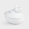 &klevering Porzellandose Rhinozeros