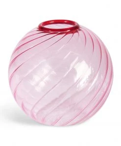 &klevering Spiral Vase Pink