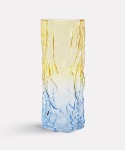 &klevering L Yellow and Blue Trunk Vase