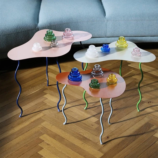 &klevering | Candle Holder Whipped Small - Yellow &klevering | Candle Holder Whipped Small - Yellow