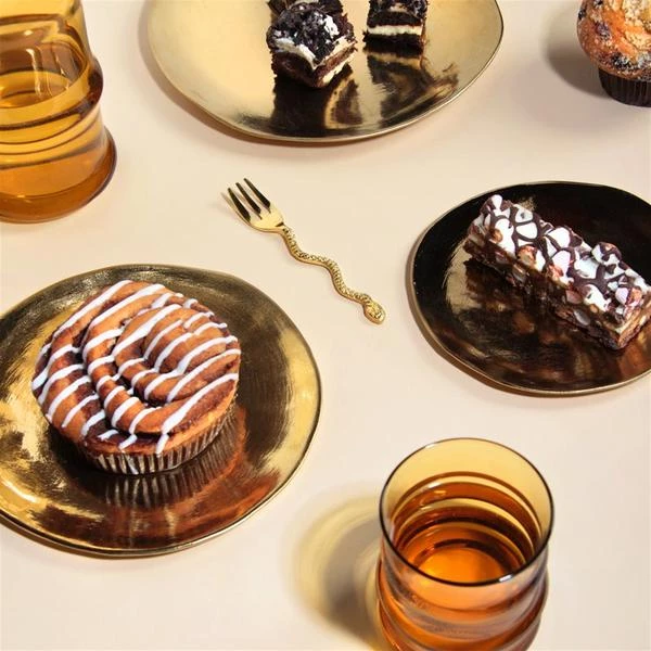 &klevering Plate Imperfect Large Gold &klevering Plate Imperfect Large Gold