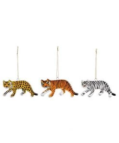&klevering Feline Ceramic Ornaments (3 Designs)