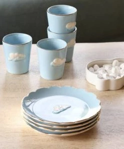 &klevering Cloud China Plate Set Of Four