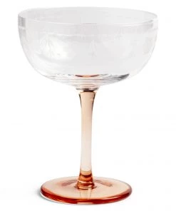 &klevering Set of Two Floral Champagne Coupes