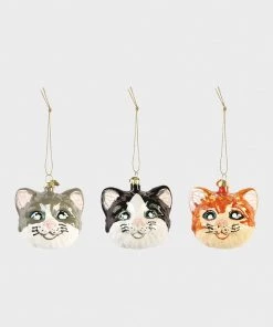 &klevering Cat Tree Ornaments (Set of 3)
