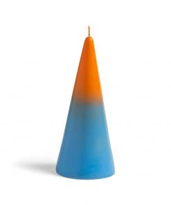 &klevering Fade Cone Candle Medium - Orange + Blue