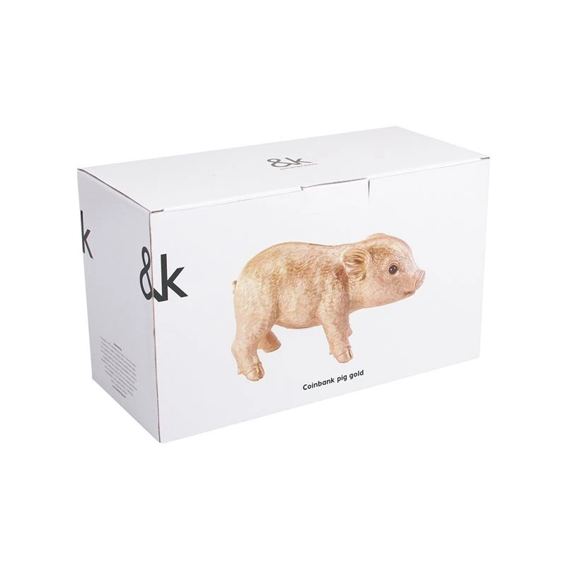 &klevering Coinbank Pig Gold &klevering Coinbank Pig Gold