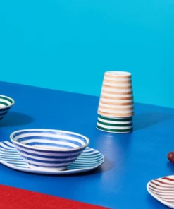 &klevering Small Stripe Mug - Set of 4