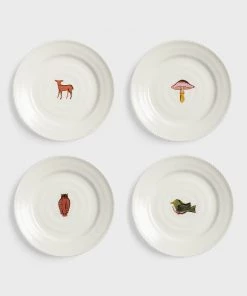 &klevering Set of 4 Small Autumn Plates