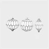 &klevering Black and White Ornaments - Set of 3