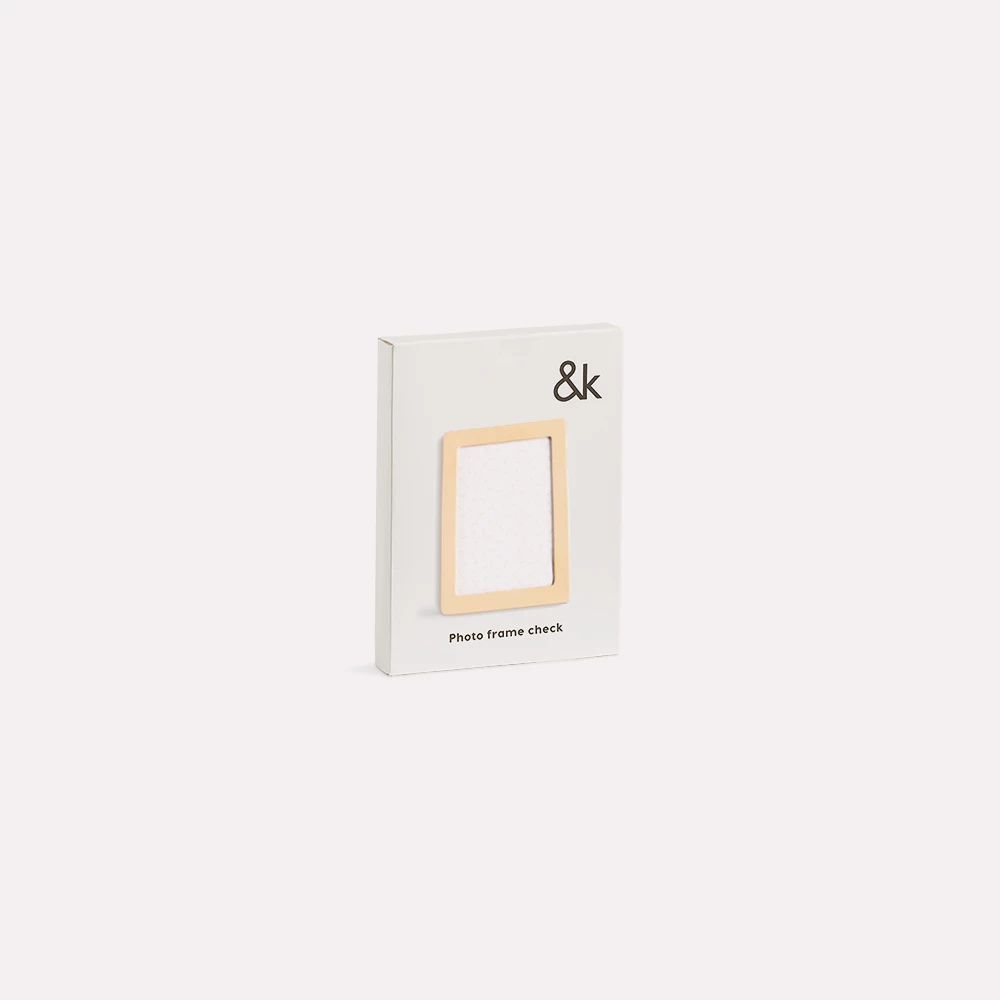 &klevering Ceramic Checks Rectangle Photo Frame Nude &klevering Ceramic Checks Rectangle Photo Frame Nude
