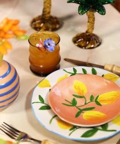 &klevering Set of 4 Faux Bamboo Glasses