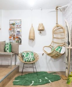 &klevering Cotton Monstera Cushion with Filling