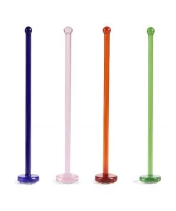 &klevering Glass Lemon Stirrers Set of 4