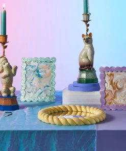 &klevering Braid Round Wall Mirror Vanilla