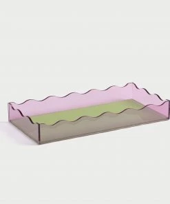 &klevering Wobble Wave Trinket Tray - Pink