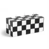 &klevering Check Rectangle Candle in Black