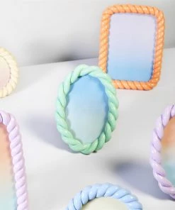 &klevering Braid Rectangle Photo Frame Peach