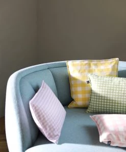 &klevering Green Gingham Cushion