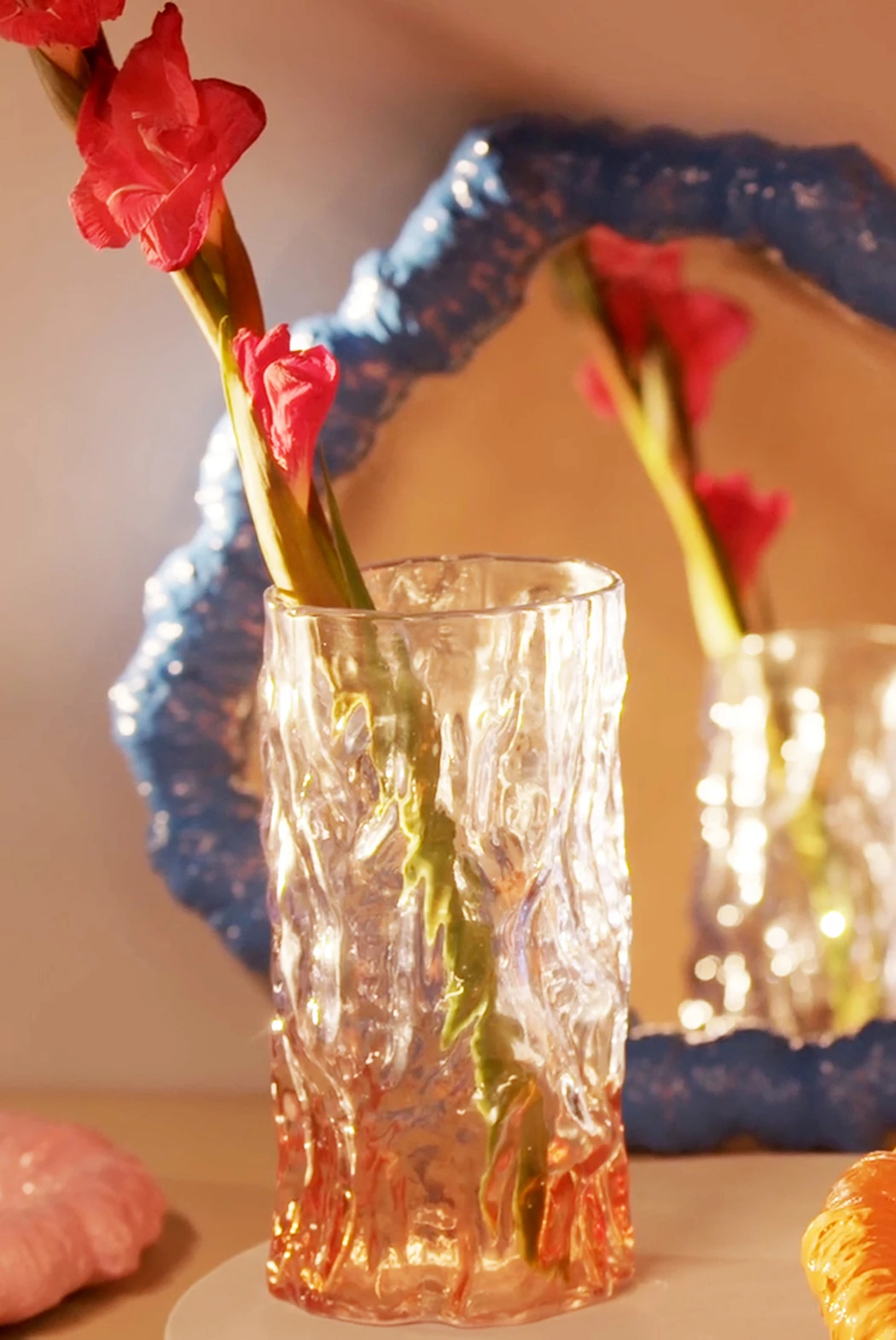 &klevering Bicolour Blue Trunk Vase &klevering Bicolour Blue Trunk Vase