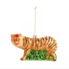 &klevering Glass Christmas Ornaments - Tiger