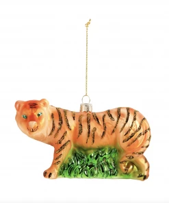&klevering Glass Christmas Ornaments - Tiger