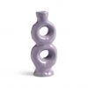 &klevering Loop Lilac Stoneware Candleholder