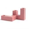 &klevering Blush Pink Tube Candle Holder / Sculpture