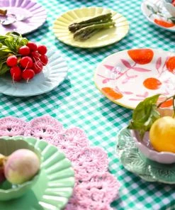 &klevering Orange Twig Plate Small Set of 4