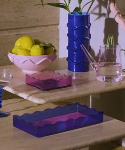 &klevering Wobble Wave Trinket Tray - Blue