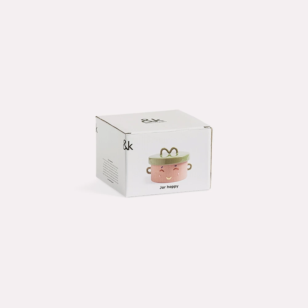 &klevering Moods Happy Ceramic Jar &klevering Moods Happy Ceramic Jar