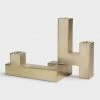 &klevering Gold Large Candle Holder Sculpture