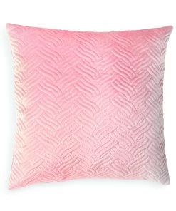 &klevering Square Embroidery Cushion - Pink
