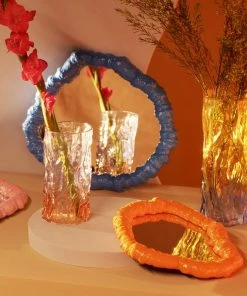 &klevering Trunk Vase Bicolour Blue Orange M