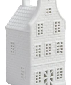 &klevering Canal House Tealight Holder - Clock