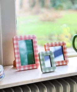 &klevering Green Vichy Photo Frame