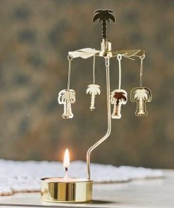&klevering Palm Tree Tealight Spinner