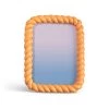 &klevering Braid Rectangle Photo Frame Peach