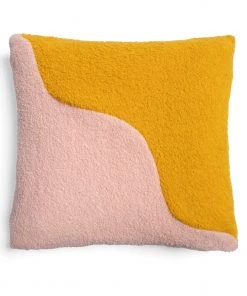 &klevering Wavy Square Pink Cushion