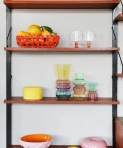 &klevering Twirl Orange Glass - Set of 2