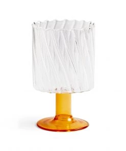 &klevering Twirl Orange Glass - Set of 2
