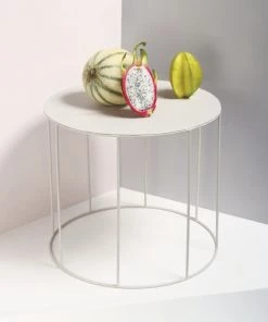 &klevering Grey Metal Side Tableau