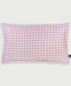 &klevering Lilac Gingham Cushion