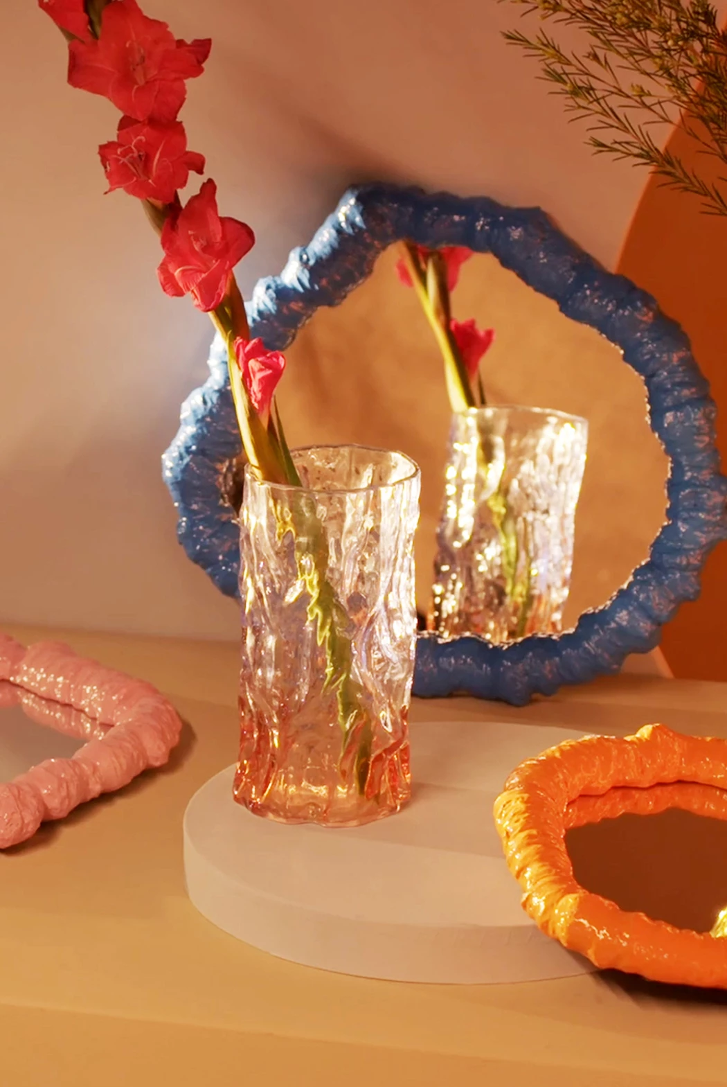 &klevering Bicolour Yellow Trunk Vase &klevering Bicolour Yellow Trunk Vase