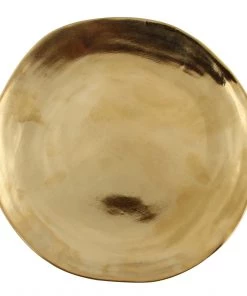 &klevering Set of 3 Imperfect Gold Plates