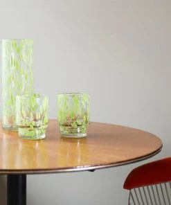 &klevering Glass Tortoise Green Set of 4