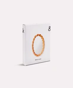 &klevering Braid Oval Wall Mirror Pink