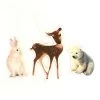 &klevering Set of 3 small porcelain animal hangers