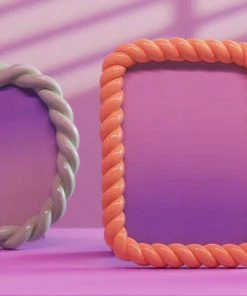 &klevering Yellow Braid Photo Frame