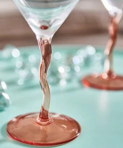 &klevering Wobbly Stemed Martini Glasses